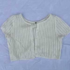 knit shawl coverup cropped